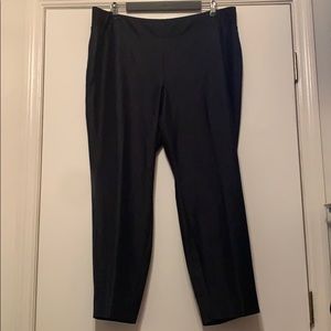 Investments II cropped elastic waist blue jeans